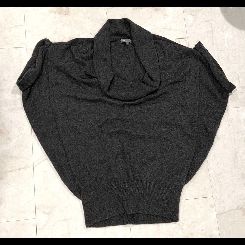 Vince dolman short sleeve cowl neck sweater - small